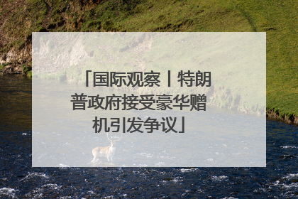 国际观察丨特朗普政府接受豪华赠机引发争议