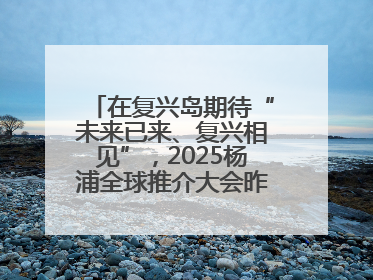 在复兴岛期待“未来已来、复兴相见”，2025杨浦全球推介大会昨晚举行