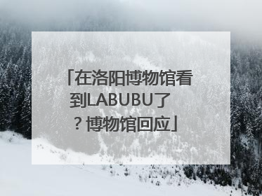 在洛阳博物馆看到LABUBU了？博物馆回应