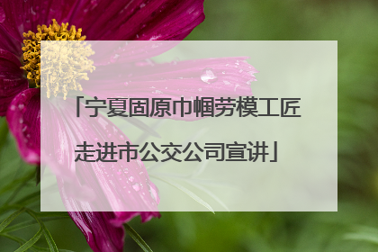 宁夏固原巾帼劳模工匠走进市公交公司宣讲