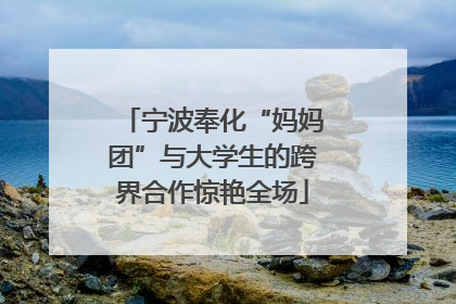 宁波奉化“妈妈团”与大学生的跨界合作惊艳全场