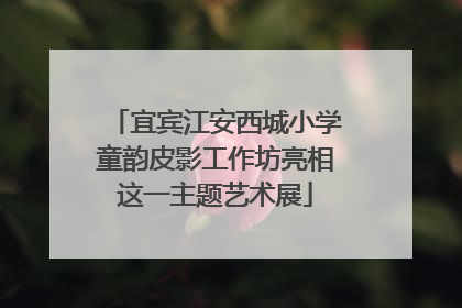 宜宾江安西城小学童韵皮影工作坊亮相这一主题艺术展