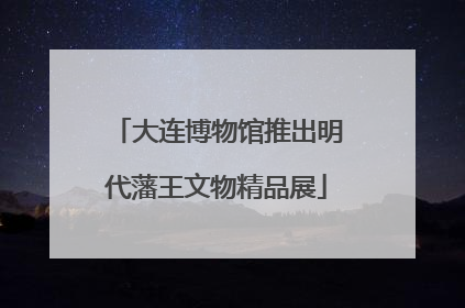 大连博物馆推出明代藩王文物精品展
