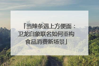 当辣条遇上方便面：卫龙白象联名如何重构食品消费新场景