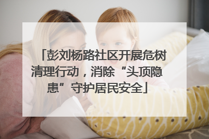 彭刘杨路社区开展危树清理行动，消除“头顶隐患”守护居民安全