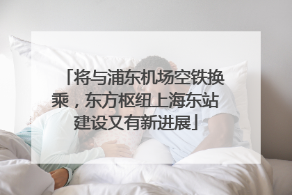 将与浦东机场空铁换乘，东方枢纽上海东站建设又有新进展