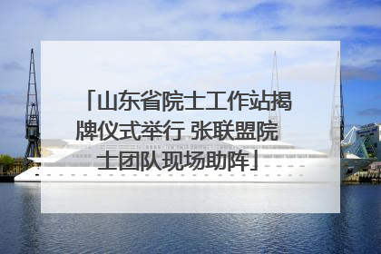 山东省院士工作站揭牌仪式举行 张联盟院士团队现场助阵