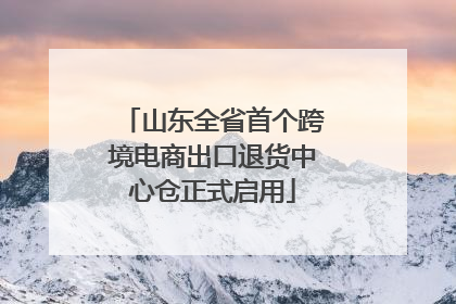 山东全省首个跨境电商出口退货中心仓正式启用
