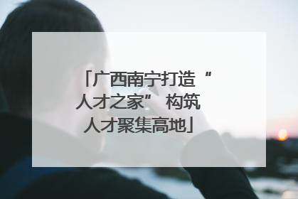 广西南宁打造“人才之家” 构筑人才聚集高地