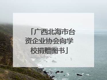 广西北海市台资企业协会向学校捐赠图书