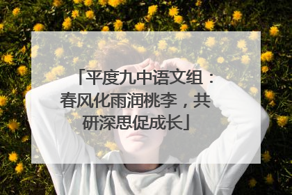 平度九中语文组：春风化雨润桃李，共研深思促成长
