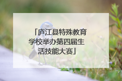 庐江县特殊教育学校举办第四届生活技能大赛