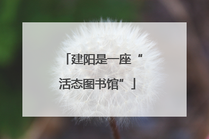 建阳是一座“活态图书馆”
