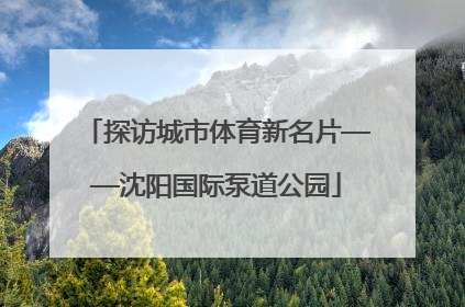 探访城市体育新名片——沈阳国际泵道公园