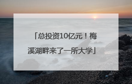 总投资10亿元！梅溪湖畔来了一所大学