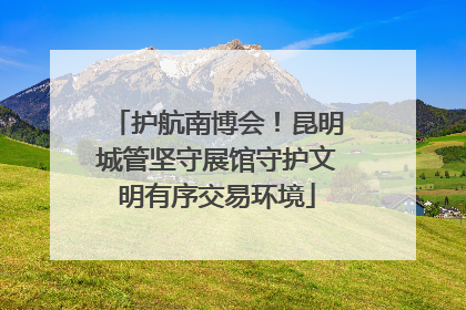 护航南博会！昆明城管坚守展馆守护文明有序交易环境