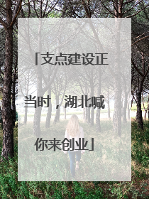 支点建设正当时，湖北喊你来创业