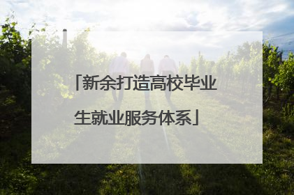新余打造高校毕业生就业服务体系