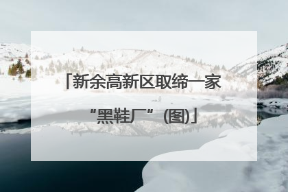 新余高新区取缔一家“黑鞋厂”(图)