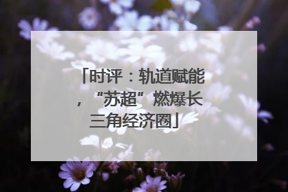 时评：轨道赋能，“苏超”燃爆长三角经济圈