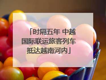 时隔五年 中越国际联运旅客列车抵达越南河内