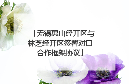 无锡惠山经开区与林芝经开区签署对口合作框架协议