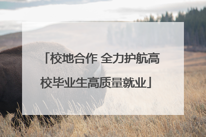 校地合作 全力护航高校毕业生高质量就业