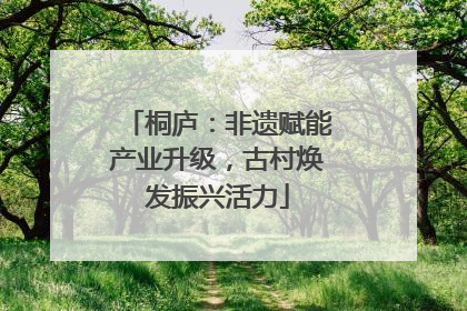 桐庐：非遗赋能产业升级，古村焕发振兴活力