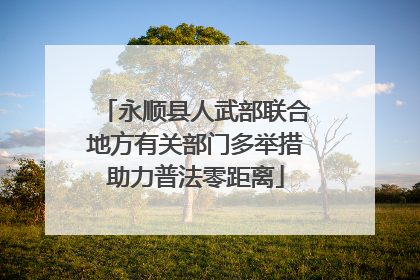 永顺县人武部联合地方有关部门多举措助力普法零距离