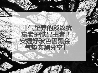 气垫界的淡纹抗衰老护肤品王者！安婕妤玻色因黑金气垫实测分享