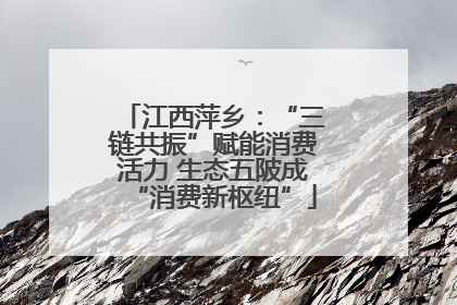 江西萍乡：“三链共振”赋能消费活力 生态五陂成“消费新枢纽”