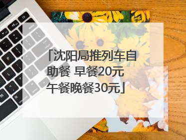 沈阳局推列车自助餐 早餐20元午餐晚餐30元