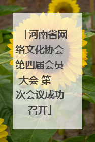 河南省网络文化协会第四届会员大会 第一次会议成功召开