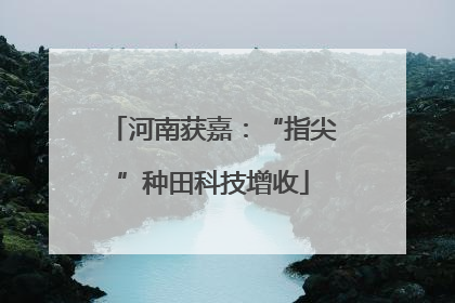 河南获嘉：“指尖”种田科技增收