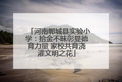 河南郸城县实验小学：拾金不昧彰显德育力量 家校共育浇灌文明之花