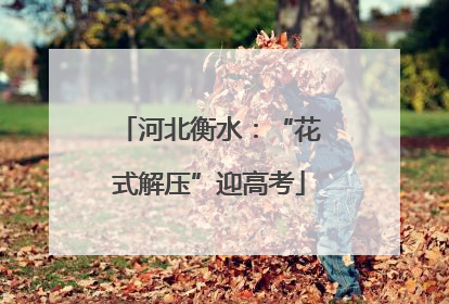 河北衡水：“花式解压”迎高考