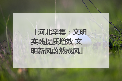 河北辛集：文明实践提质增效 文明新风蔚然成风