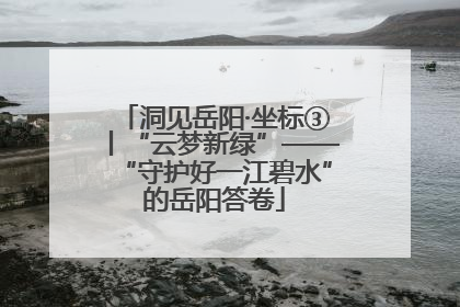 洞见岳阳·坐标③丨“云梦新绿”——“守护好一江碧水”的岳阳答卷