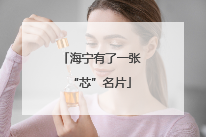 海宁有了一张“芯”名片