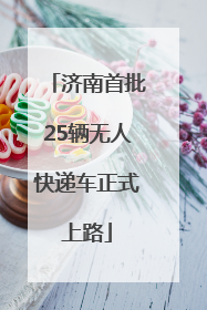 济南首批25辆无人快递车正式上路