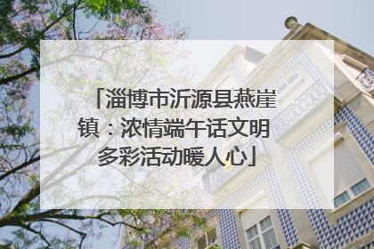 淄博市沂源县燕崖镇：浓情端午话文明 多彩活动暖人心