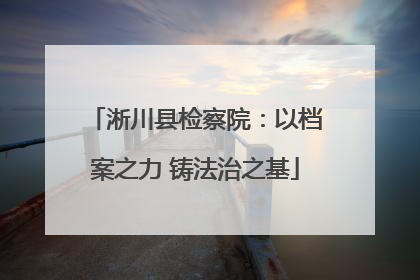 淅川县检察院：以档案之力 铸法治之基