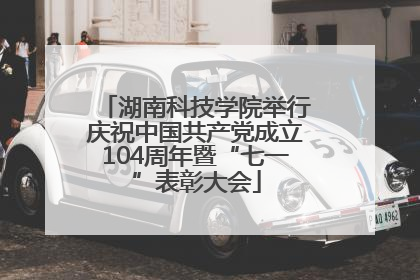 湖南科技学院举行庆祝中国共产党成立104周年暨“七一”表彰大会