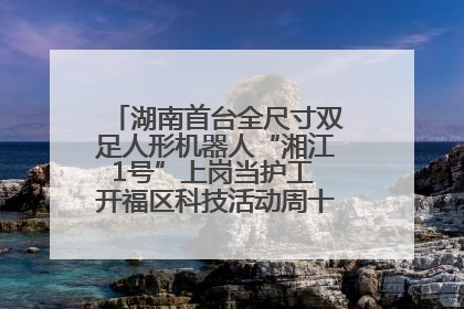 湖南首台全尺寸双足人形机器人“湘江1号”上岗当护工 开福区科技活动周十大科创项目签约
