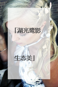湖光鹭影生态美