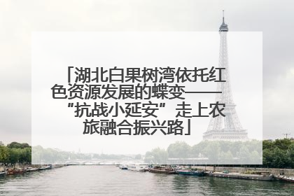湖北白果树湾依托红色资源发展的蝶变——“抗战小延安”走上农旅融合振兴路