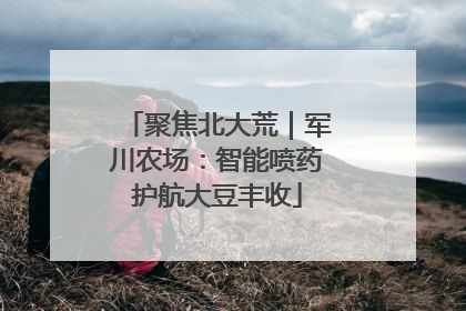 聚焦北大荒｜军川农场：智能喷药护航大豆丰收