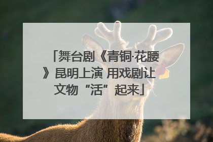 舞台剧《青铜·花腰》昆明上演 用戏剧让文物“活”起来