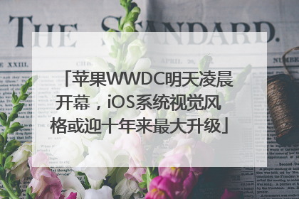 苹果WWDC明天凌晨开幕，iOS系统视觉风格或迎十年来最大升级