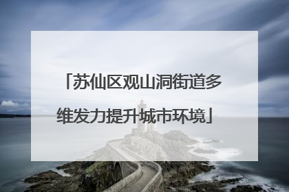 苏仙区观山洞街道多维发力提升城市环境